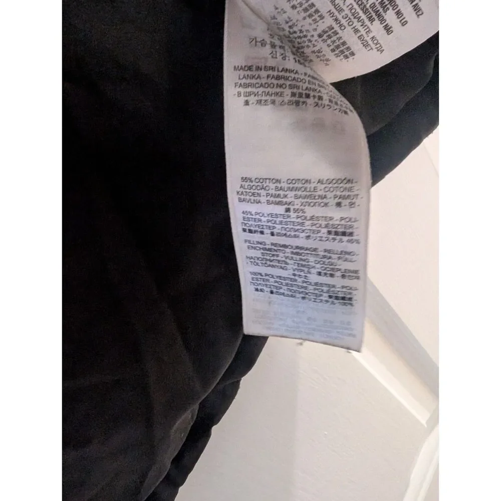 Levi's Men's Quilted Puffer Vest Size M Black Western Snap Front